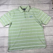 Calloway Short Sleeve Green Polo Golf Shirt Men’s Large Quarter Zip Chariot Run