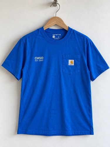 Shirt carhartt bleu logo - t-shirt,