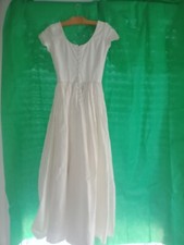 Robe Longue En Soie Ancienne