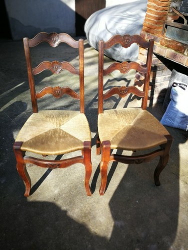 Chaises osier lot 2 - chaises,