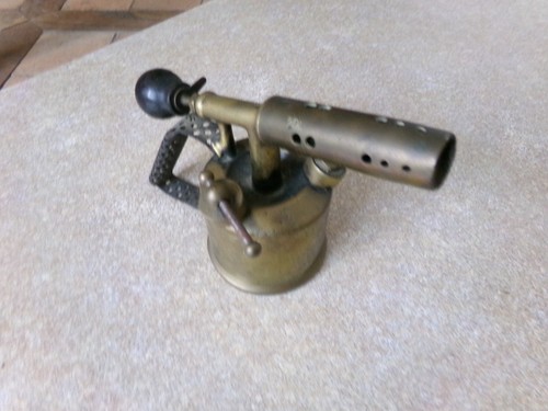 Ancienne lampe souder bronze - souder,