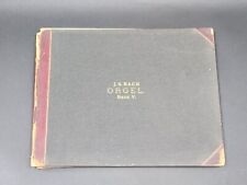 Antique J.S. Bach Orgel Band V Sheet Music Book