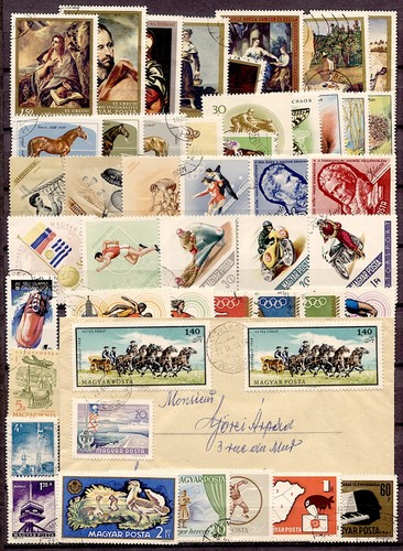 Hongrie lot 45 timbres - de,
