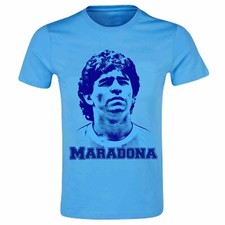 Diego Maradona Argentine, Ssc Napoli & Boca Juniors Legend T-Shirt ( 100% Coton)