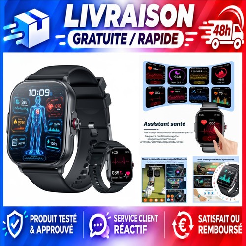 Montre connectée ecg homme - connectée,