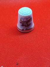 VINTAGE LE CROISE LOGO PORCELAIN SEWING TOWN VILLAGE COLLECTION