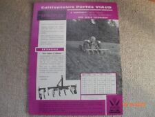 OLD ADVERTISING BROCHURE CULTIVATOR PORTE VIAUD