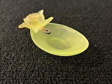 Daum France Crystal Flower Spade Bowl or Incense Holder Mod2