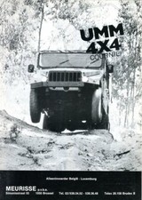 UMM Cournil 4x4 sales brochure - Flemish text