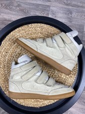ISABEL MARANT BILSY WEDGE HIGH TOP SNEAKERS LEATHER SUEDE BOOTS HYPE WOMEN Sz 40