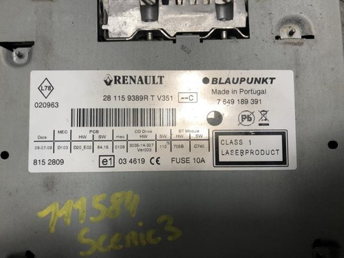 Autoradio origine renault - autoradio, d'origine