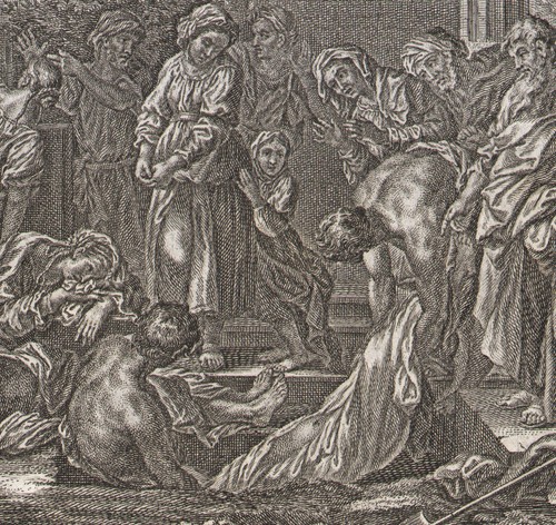1720 gravure tobias enterre - 1720,