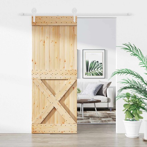 Porte coulissante naturel - porte, et