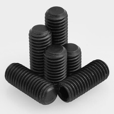 M2-M16 Black Grade 12.9 Steel Hex Hexagon Socket Flat Point Set Screw Grub Bolt