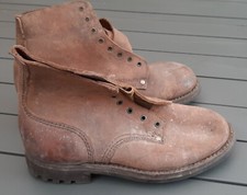 Brodequins Cuir modèle 1941 ou 1945 Indochine Légion Commando Uniforme France