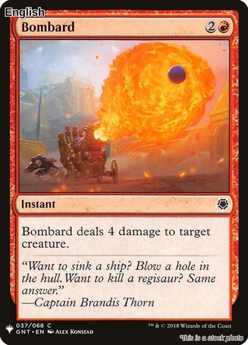 Bombard the list reprints - bombard,