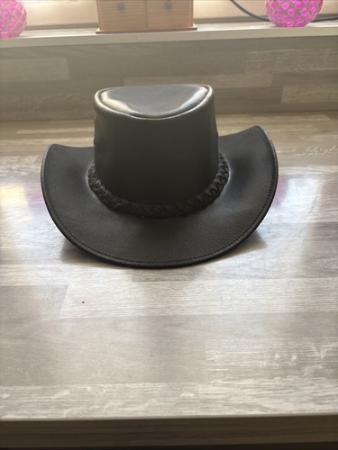 Chapeau cowboy cuir leather - cuir,