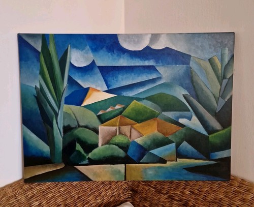 Paysage cubiste original cheli - paysage,