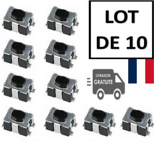 Lot switch bouton poussoir - 10,