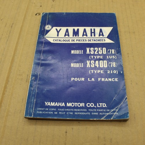 Parts list yamaha 250 400 - yamaha,