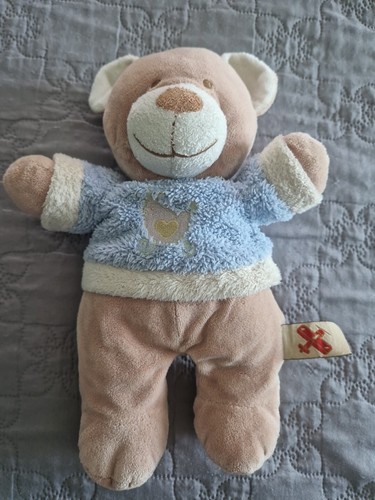 Peluche doudou ours brun - peluche, beige