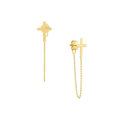 Boucle oreille croisée - boucle, d'oreille
