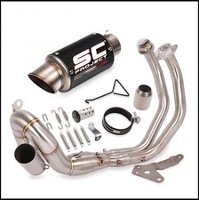 For Yamaha MT-07 YZF R7 2021-2025 Full System Exhaust Header Pipe Muffler Tips