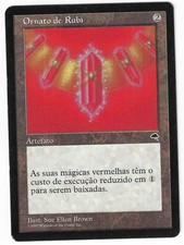 ►Magic-Style◄ MTG Ruby Medallion Portuguese Tempest Charlie Brown MISPRINT Good