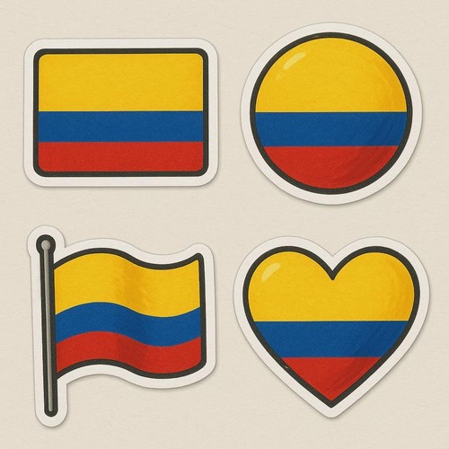 Colombie drapeau autocollant