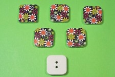LOT 6 BOUTONS BOIS : carré
