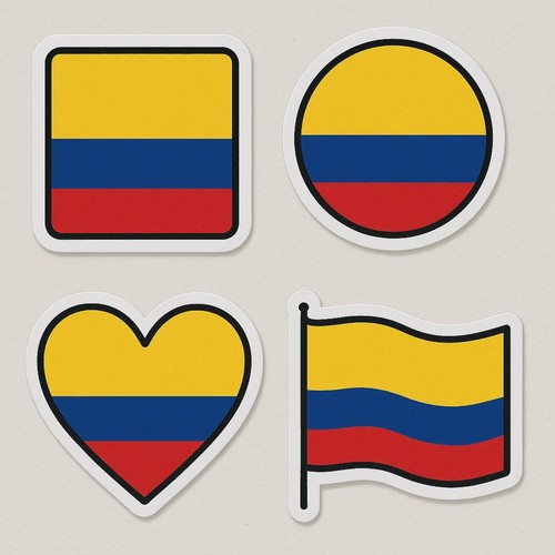 Colombie drapeau autocollant