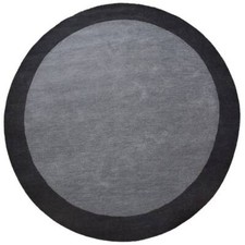 Tapis rond en laine touffeté