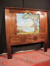 ANCIENNE TÊTE DE LIT CLOS BRETON peinture St cado ria d'Etel façade châtaignier