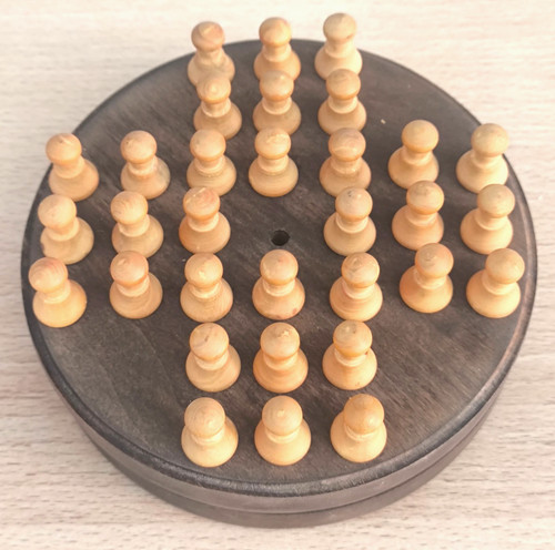 Jeu solitaire bois - solitaire,