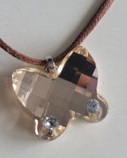 Collier Pendentif Swarovski Papillon En Cristal 
