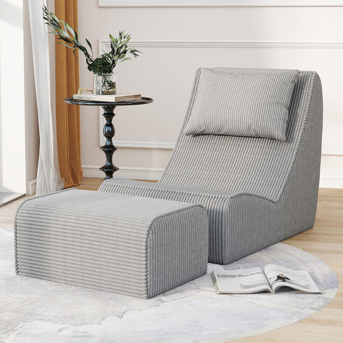 Cozy corduroy chaise - chaise, lounge