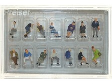 PREISER 14 personnages assis -