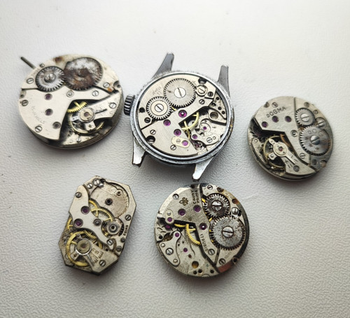 Watch lot movement - , parts