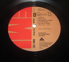 QUEEN  II ORIG 1st TOP TEXT UK EMI 1974 + Inner -4 -4  1G 1M EX/EX NON LAM INNER