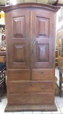 Exceptionnelle commode-armoire Coloniale Bois Exotique Travail ancien XIXe Teck?