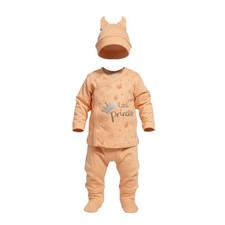 👑 Little Princess – Ensemble Bébé Fille 3 pièces (Naissance à 3 mois)