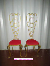 ANTIQUE PAIR OF HAMMERED IRON CHAIRS-YEAR 50-PIER LUIGI COLLI-ITALY-N°7