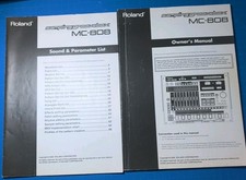 Roland MC-808 Sampling Groovebox Rhythm Machine Music Sampler Manual Only