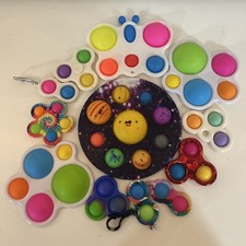 12 Pack Simple Dimple Fidget Toy Anti Stress Toy Sensory Pop Bubble