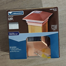 Veranda Solar Copper LED Post