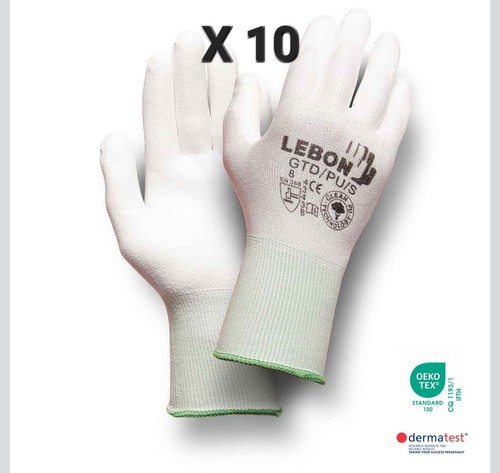 Lot paires gants anti - 10,