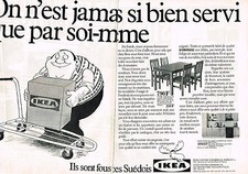 1982 ADVERTISING ADVERTISEMENT IKEA furniture SWEDEN 3 (2 pages)