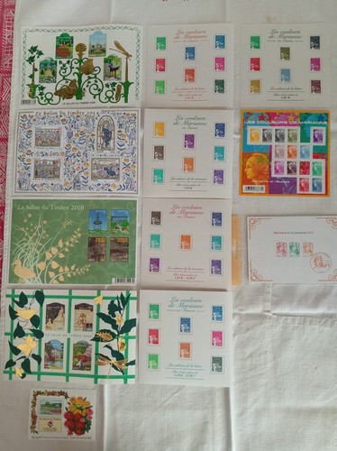 France lot blocs - france, 9