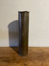 ANCIEN VINTAGE GROSSE DOUILLE OBUS GUERRE TRANCHÉES VASE