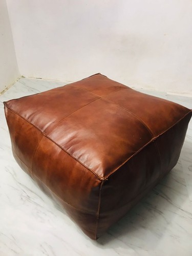 Repose pieds cuir marocain - repose-pieds,